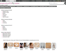 Tablet Screenshot of boutique-auroyaumedumariage.com
